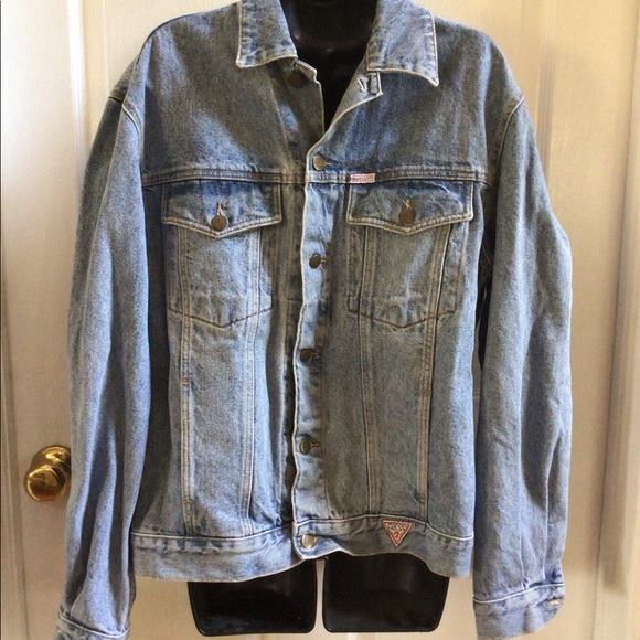 Mens VTG George Marcianos for Guess Denim Jacket Size L - Picture 5 of 5